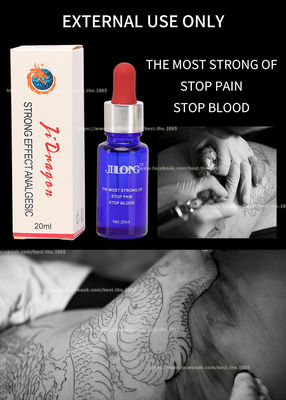 JINLONG Tattoo Anesthetic Liquid ของเหลวใสแช่แข็งน้ำแข็ง Pain Stop Liquid 20ml