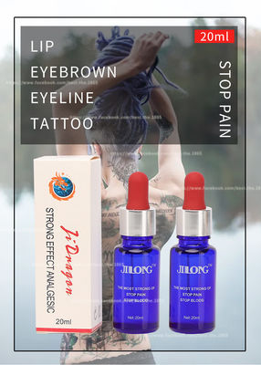 JINLONG Tattoo Anesthetic Liquid ของเหลวใสแช่แข็งน้ำแข็ง Pain Stop Liquid 20ml