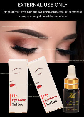 5ml Lip Tattoo Anesthetic Solution Liquid ไม่เจ็บปวดอย่างมีประสิทธิภาพยาวนาน 3 ชั่วโมง Tattoo Numbing Liquid
