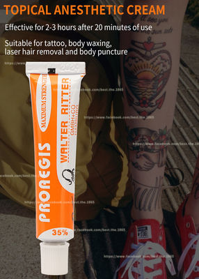 Body Tattoo Numb Anesthetic Cream BL Proaegis 35% สำหรับการแต่งหน้าถาวร