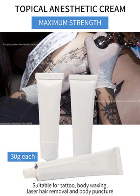 แว็กซ์สัก Tattoo Painless White Tube 30G Numb Anesthetic Cream White 30g Lidocaine TGel polishcal Cream