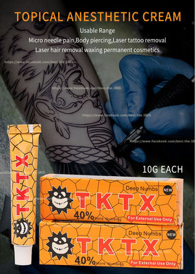 Original TKTX Yellow Numbing Cream 10g Microneedling สำหรับการกำจัดขนด้วยเลเซอร์