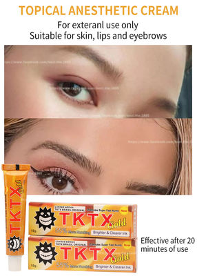 Original TKTX Yellow Numbing Cream 10g Microneedling สำหรับการกำจัดขนด้วยเลเซอร์