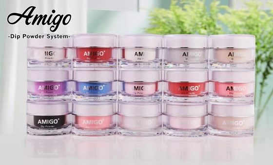 Amigo 10g Nail Dip Powder Kit ระบบ Acrylic Easy Moulding 20 สี