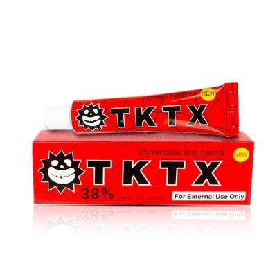 Red TKTX Tattoo Numbing Cream Anesthetic PMU สักคิ้ว Aftercare Cream