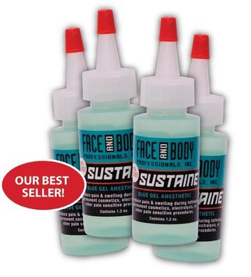 Lidocaine Sustaine Blue Gel Anesthetic Tattoo ทำให้มึนงง 1.2OZ Anti Allergy