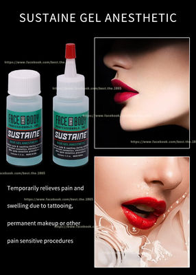 Anesthetic Sustaine Tattoo Numbing Gel Stable สีเขียว Anti Allergy