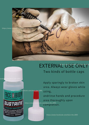 เจลชา Sustaine Numbing Gel รอยสัก สีเขียว สีฟ้า เจลแต่งหน้าถาวร เจลยาชา