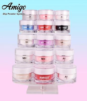 OEM Acrylic Nail Dip Powder Kit ง่ายต่อการขึ้นรูปปลอดสารพิษสำหรับร้านทำผม