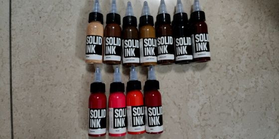 เม็ดสีแต่งหน้าถาวรสีธรรมชาติ 30ML 60ML หมึกแข็งสักหมึก