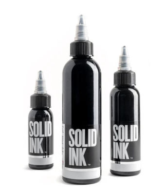 Matte Black Solid Ink หมึกสักสีเร็วขึ้น 30ML 60ML สำหรับการแต่งหน้าถาวร