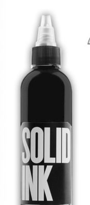 Matte Black Solid Ink หมึกสักสีเร็วขึ้น 30ML 60ML สำหรับการแต่งหน้าถาวร