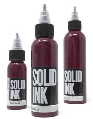 หมึกสัก Bordeaux Solid Ink 60ML 120ML FDA Approved