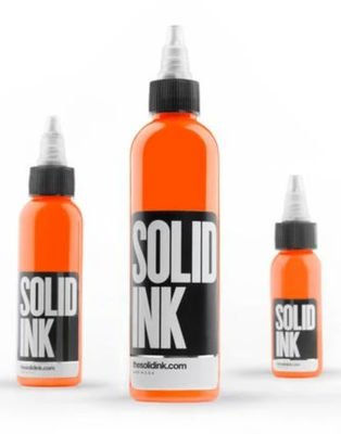 เม็ดสีแต่งหน้าถาวรบริสุทธิ์ หมึกสักสีส้ม หมึกสักร่างกายที่เป็นของแข็ง 30ML 60ML 120ML 260ML