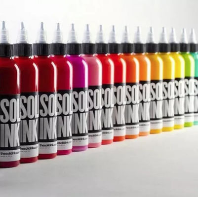 หมึกสักสีที่ไม่เป็นอันตราย 30ML 60ML พร้อมกลีเซอรีน