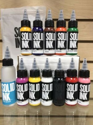 Fuchsia Micro Solid ink เม็ดสีแต่งหน้าถาวรแบบธรรมชาติ 30ML 60ML 120ML 260ML FDA Tattoo Ink