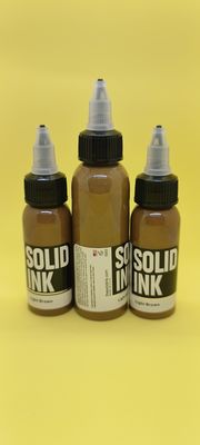 60ML 120ML Solid Ink หมึกสัก Micro Pigment สีน้ำตาลอ่อน