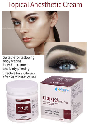 ครีมทาเฉพาะที่ 450G / ครีมทำให้มึนงงสำหรับแต่งหน้าถาวร Microneedling สักใบหน้า