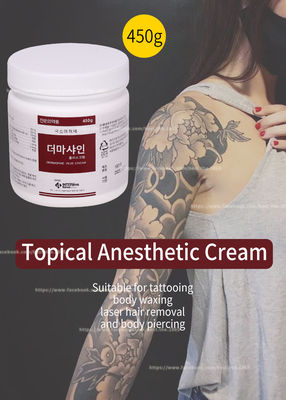 ครีมทาเฉพาะที่ 450G / ครีมทำให้มึนงงสำหรับแต่งหน้าถาวร Microneedling สักใบหน้า