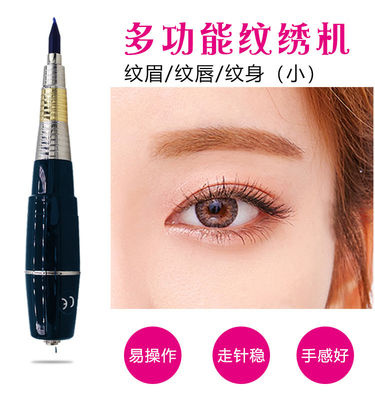 เครื่องแต่งหน้าถาวรสีดำ 100 - 240V Scalp MicrGel polishgmentation Pen