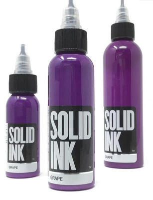 Vegan Friendly Solid Ink Tattoo Ink องุ่นม่วงเข้มข้นสุดโหดร้ายฟรี