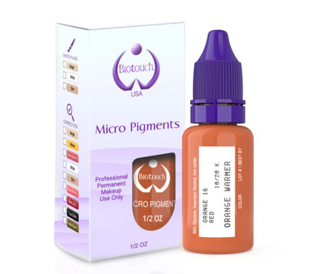 Biotouch MicrGel polishgment สีส้ม Pigment สีแต่งหน้าถาวร Microblading อุปกรณ์คิ้วแรเงา MicrGel polishgmentation
