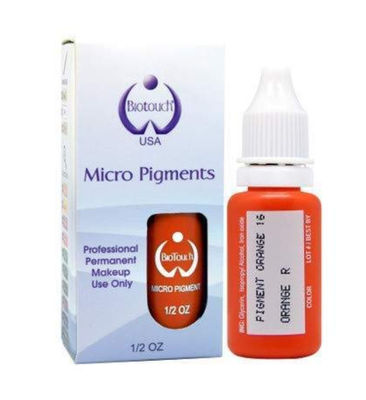 Biotouch MicrGel polishgment สีส้ม Pigment สีแต่งหน้าถาวร Microblading อุปกรณ์คิ้วแรเงา MicrGel polishgmentation