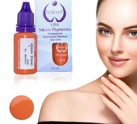 Biotouch MicrGel polishgment สีส้ม Pigment สีแต่งหน้าถาวร Microblading อุปกรณ์คิ้วแรเงา MicrGel polishgmentation