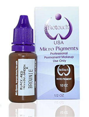 Biotouch Micro Pigment บราวนี่รงควัตถุสีแต่งหน้าถาวร Microblading อุปกรณ์คิ้วแรเงา MicrGel polishgmentation