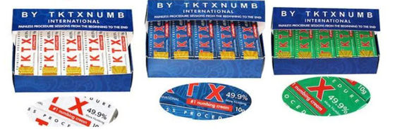 TKTX Tattoo Numbing Cream การแต่งหน้าแบบถาวร ครีมหลับหลอน คุณภาพดี Tattoo ริมขน