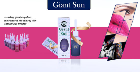 SGS กึ่งถาวรแต่งหน้า Pigment Original Tattoo Ink 20ml สำหรับ Eyebrow Lip Tattoo